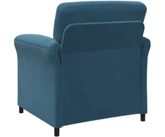 Sofa Sofos komplektas 2 vnt. Mėlyna Aksomas