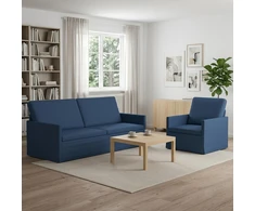 Sofa Sofos komplektas 2 vnt. Mėlyna Audinys