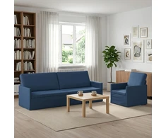Sofa Sofos komplektas 2 vnt. Mėlyna Audinys