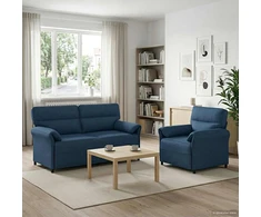 Sofa Sofos komplektas 2 vnt. Mėlyna Audinys