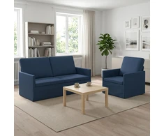 Sofa Sofos komplektas 2 vnt. Mėlyna Audinys