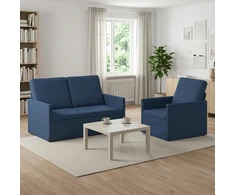 Sofa Sofos komplektas 2 vnt. Mėlyna Audinys