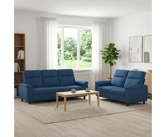 Sofa Sofos komplektas 2 vnt. Mėlyna Audinys