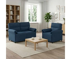 Sofa Sofos komplektas 2 vnt. Mėlyna Audinys