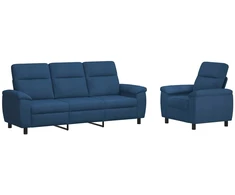 Sofa Sofos komplektas 2 vnt. Mėlyna Audinys