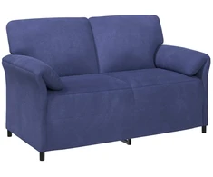 Sofa Sofos komplektas 2 vnt. Policijos mėlyna Aksomas