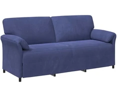 Sofa Sofos komplektas 2 vnt. Policijos mėlyna Aksomas