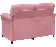 Sofa Sofos komplektas 2 vnt. Rožinė Aksomas