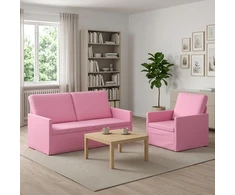 Sofa Sofos komplektas 2 vnt. Rožinė Audinys