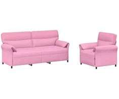 Sofa Sofos komplektas 2 vnt. Rožinė Audinys