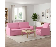 Sofa Sofos komplektas 2 vnt. Rožinė Audinys