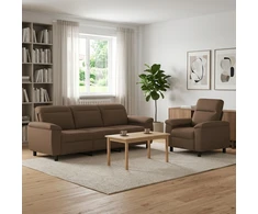 Sofa Sofos komplektas 2 vnt. Ruda Audinys