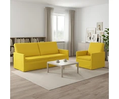 Sofa Sofos komplektas 2 vnt. Šviesi geltona Audinys