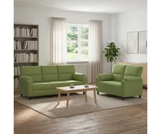 Sofa Sofos komplektas 2 vnt. Šviesiai žalia Aksomas