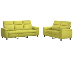 Sofa Sofos komplektas 2 vnt. Šviesiai žalia Audinys