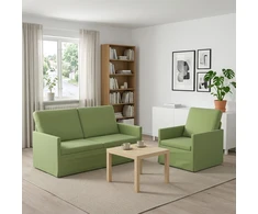 Sofa Sofos komplektas 2 vnt. Šviesiai žalia Aksomas