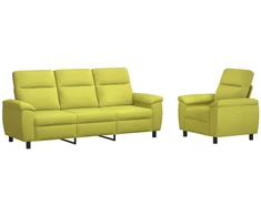 Sofa Sofos komplektas 2 vnt. Šviesiai žalia Audinys