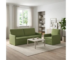 Sofa Sofos komplektas 2 vnt. Šviesiai žalia Aksomas