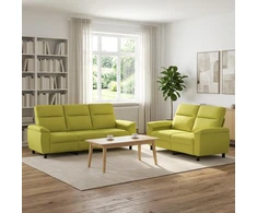 Sofa Sofos komplektas 2 vnt. Šviesiai žalia Audinys