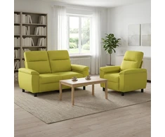 Sofa Sofos komplektas 2 vnt. Šviesiai žalia Audinys