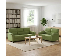 Sofa Sofos komplektas 2 vnt. Šviesiai žalia Aksomas