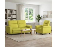 Sofa Sofos komplektas 2 vnt. Šviesiai žalia Audinys