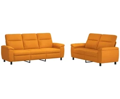 Sofa Sofos komplektas 2 vnt. Tamsiai geltona Audinys