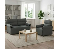 Sofa Sofos komplektas 2 vnt. Tamsiai pilka Audinys
