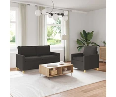 Sofa Sofos komplektas 2 vnt. Tamsiai pilka Audinys
