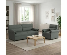 Sofa Sofos komplektas 2 vnt. Tamsiai pilka Audinys