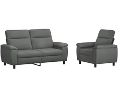 Sofa Sofos komplektas 2 vnt. Tamsiai pilka Audinys