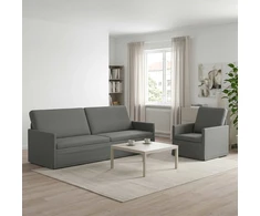 Sofa Sofos komplektas 2 vnt. Tamsiai pilka Audinys