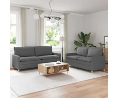 Sofa Sofos komplektas 2 vnt. Tamsiai pilka Audinys