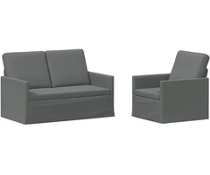 Sofa Sofos komplektas 2 vnt. Tamsiai pilka Audinys