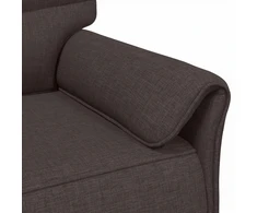Sofa Sofos komplektas 2 vnt. Tamsiai rudas Audinys