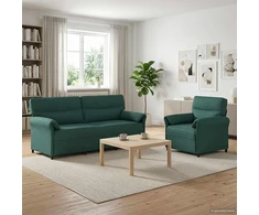 Sofa Sofos komplektas 2 vnt. Tamsiai žalia Audinys