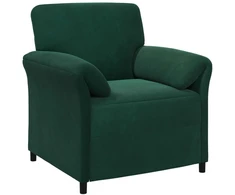 Sofa Sofos komplektas 2 vnt. Tamsiai žalia Aksomas