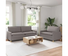 Sofa Sofos komplektas 2 vnt. Taupe Audinys