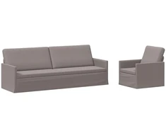 Sofa Sofos komplektas 2 vnt. Taupe Audinys