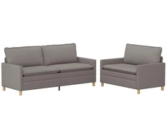 Sofa Sofos komplektas 2 vnt. Taupe Audinys