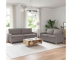 Sofa Sofos komplektas 2 vnt. Taupe Audinys