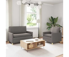 Sofa Sofos komplektas 2 vnt. Taupe Audinys
