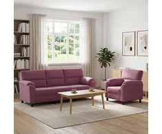 Sofa Sofos komplektas 2 vnt. Violetinė Aksomas