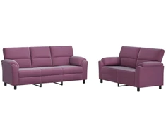 Sofa Sofos komplektas 2 vnt. Violetinė Aksomas