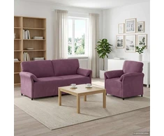 Sofa Sofos komplektas 2 vnt. Violetinė Aksomas