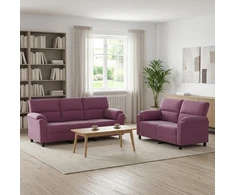 Sofa Sofos komplektas 2 vnt. Violetinė Aksomas
