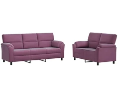 Sofa Sofos komplektas 2 vnt. Violetinė Aksomas