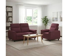 Sofa Sofos komplektas 2 vnt. Violetinė Audinys