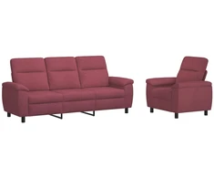 Sofa Sofos komplektas 2 vnt. Vyno raudona Audinys