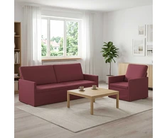 Sofa Sofos komplektas 2 vnt. Vyno raudona Audinys